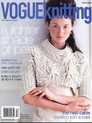 Photo of cabled bolero