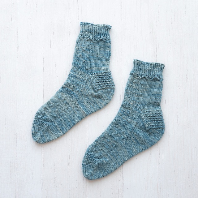 Blue ankle socks
