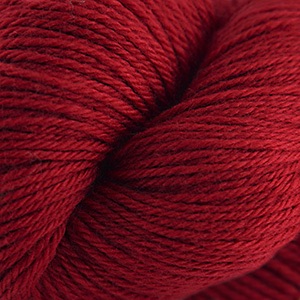 Close up of red yarn