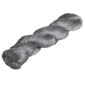 Skein of silver yarns