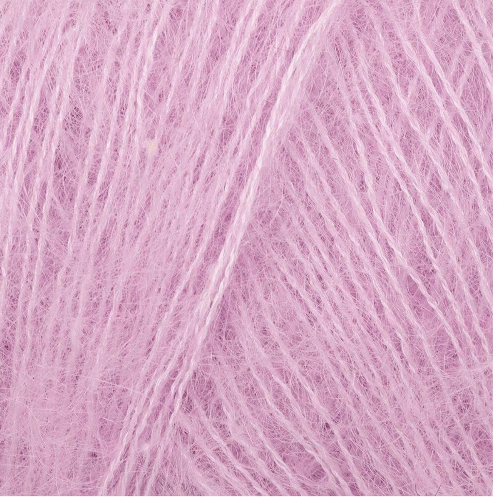 Close up of pink yarn