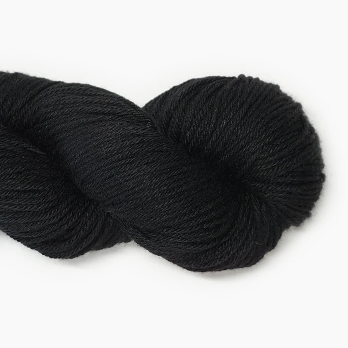 Skein of black yarn