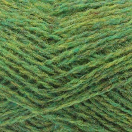 Close up yarn in color: green