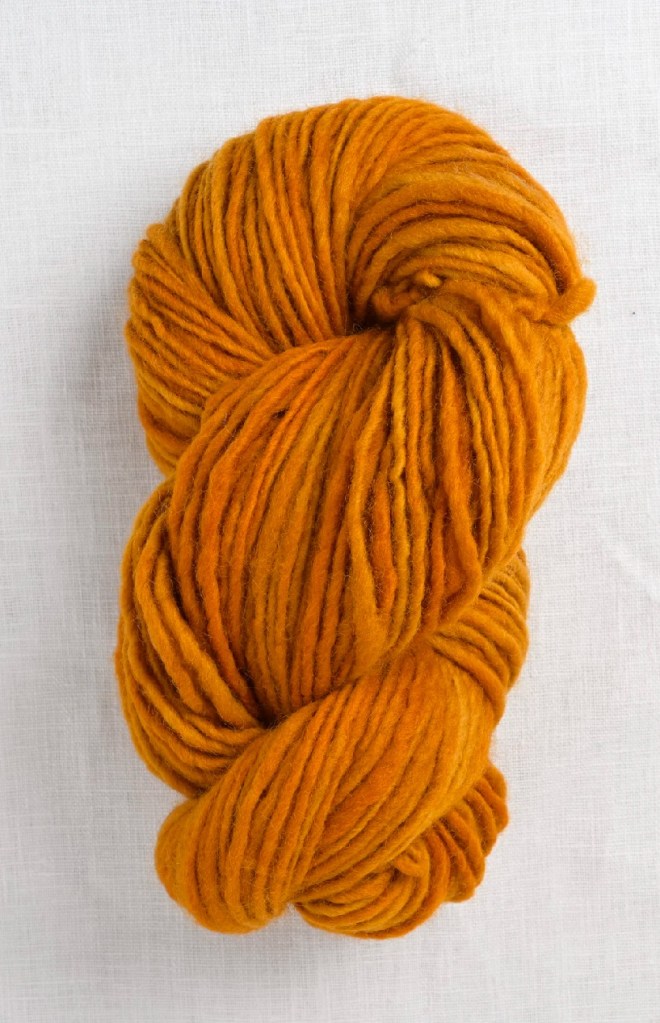 Skein of orangey gold yarn