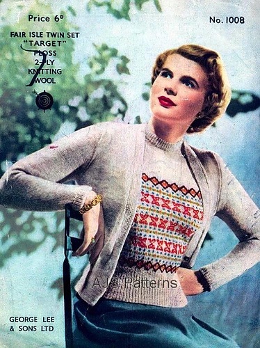 Person wearing a coordinated jumper and cardigan set